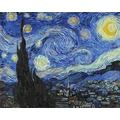 Kép 2/9 - Van Gogh: Csillagos éjszaka - Számfestő készlet, kerettel (40x50 cm)