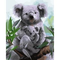 Kép 2/9 - Koala - Számfestő készlet, kerettel (40x50 cm)