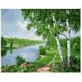 Kép 2/9 - Tiszai hangulat - Számfestő készlet, kerettel (40x50 cm)