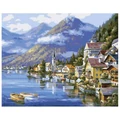 Kép 2/9 - Hallstatt - Számfestő készlet, kerettel (40x50 cm)