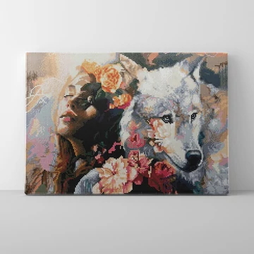 A lélek harmóniája - Gyémántszemes kirakó készlet, kerettel (40x50 cm)
