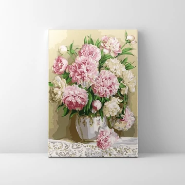 Bazsarózsa aroma - Számfestő készlet, kerettel (40x50 cm)