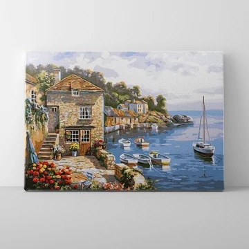 Festői móló - Számfestő készlet, kerettel (30x40 cm)