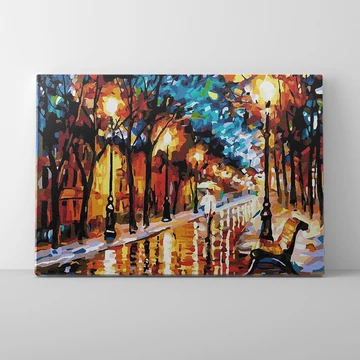 Esti sétány - Számfestő készlet, kerettel (40x50 cm)