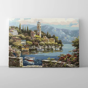 Csendes öböl - Számfestő készlet, kerettel (40x50 cm)