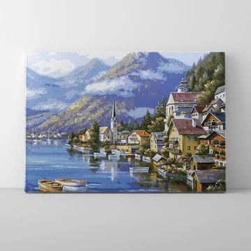 Hallstatt - Számfestő készlet, kerettel (40x50 cm)