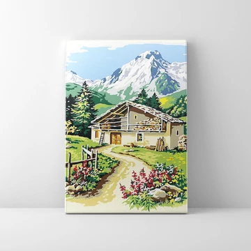 Vendégszerető Tátra - Számfestő készlet, kerettel (40x50 cm)