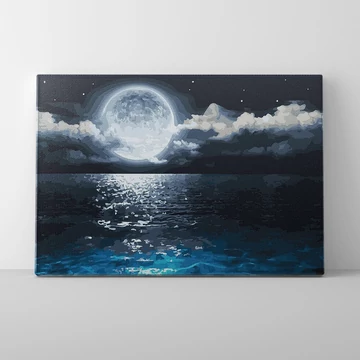 Kék lagúna - Számfestő készlet, kerettel (40x50 cm)