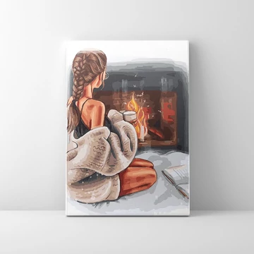 Legjobb otthon - Számfestő készlet, kerettel (40x50 cm)