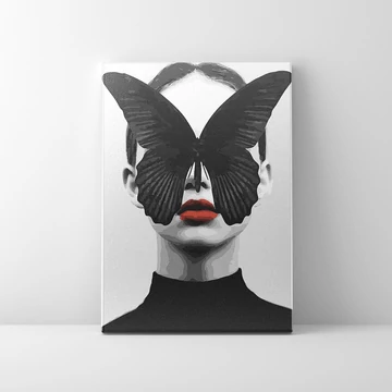 Egy pillangó szárnyai alatt  - Számfestő készlet, kerettel (40x50 cm)