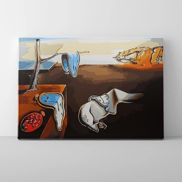 Salvador Dali: Az emlékezet állandósága - Számfestő készlet, kerettel (40x50 cm)