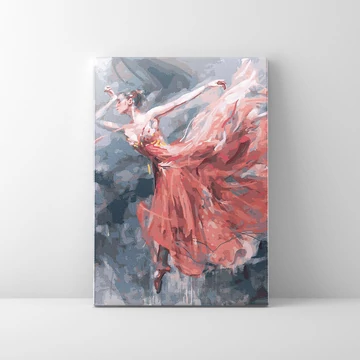 Könnyed libbenés - Számfestő készlet, kerettel (40x50 cm)