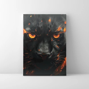 Tüzes tekintet - Számfestő készlet, kerettel (40x50 cm)