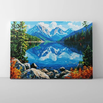 A Tátra szeme - Számfestő készlet, kerettel (40x50 cm)