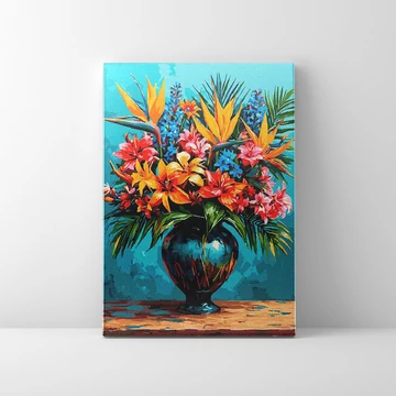 Paradicsomi csokor - Számfestő készlet, kerettel (40x50 cm)