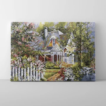 Csodaszép nyaraló - Számfestő készlet, kerettel (50x65 cm)