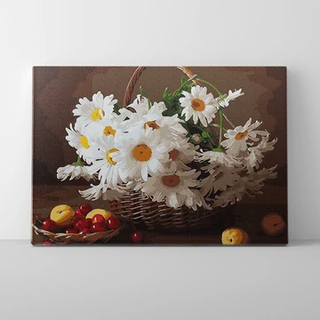 Kosárnyi kamilla - Számfestő készlet, kerettel (40x50 cm)