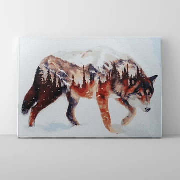 Erdei házigazda - Számfestő készlet, kerettel (40x50 cm)
