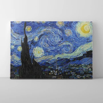 Van Gogh: Csillagos éjszaka - Számfestő készlet, kerettel (40x50 cm)