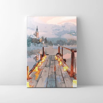 Az ismeretlenbe - Számfestő készlet, kerettel (40x50 cm)