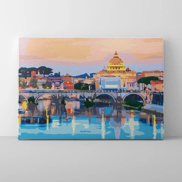 Ponte Sant' Angelo - Számfestő készlet, kerettel (30x40 cm)