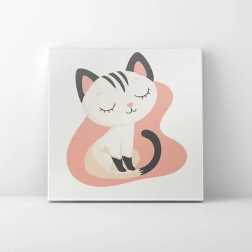 Cicus- Gyerek számfestő készlet (20x20 cm keretre feszített)