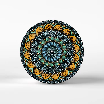 Fény és harmónia - Számfestő készlet, kerek kerettel (40x40 cm)
