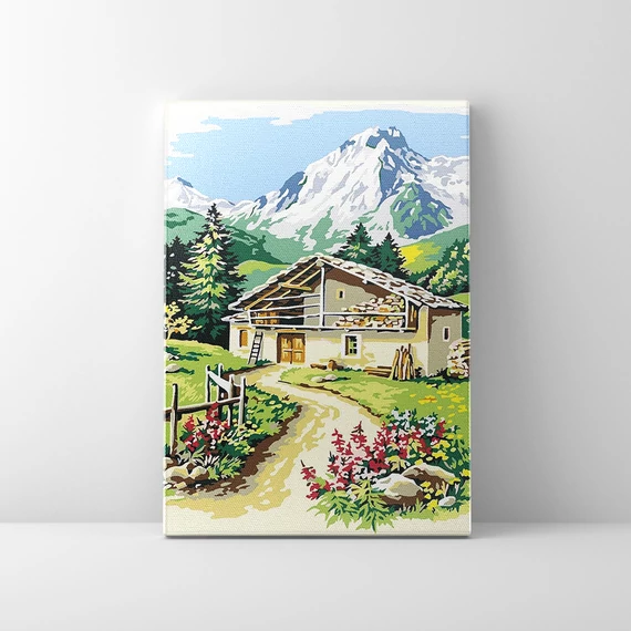 Vendégszerető Tátra - Számfestő készlet, kerettel (40x50 cm)