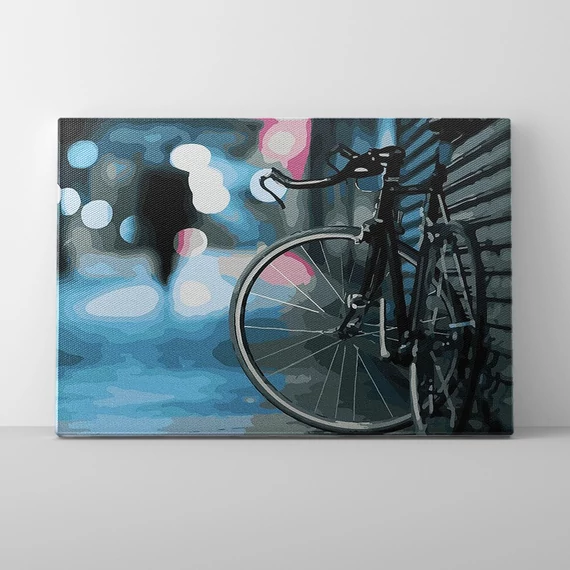 Éjszaka a városban - Számfestő készlet, kerettel (40x50 cm)