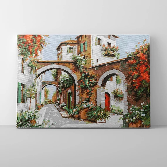 Görög udvar - Számfestő készlet, kerettel (40x50 cm)