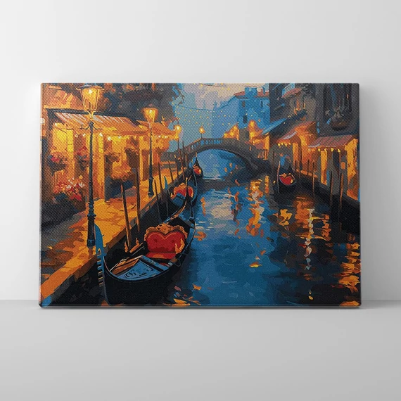 Gondola - Számfestő készlet, kerettel (40x50 cm)