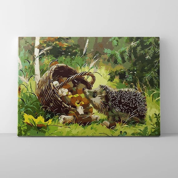 Erdei látogató - Számfestő készlet, kerettel (40x50 cm)