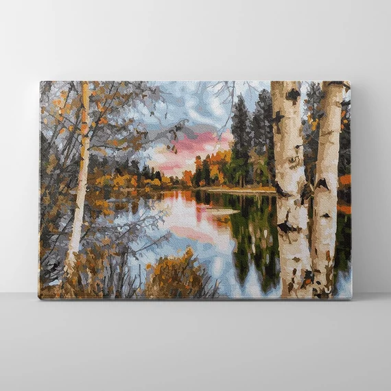 A természet csendje - Számfestő készlet, kerettel (40x50 cm)