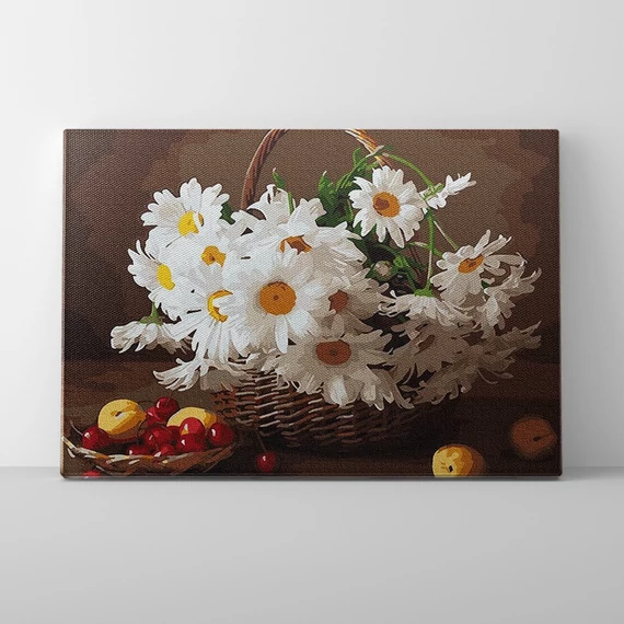 Kosárnyi kamilla - Számfestő készlet, kerettel (40x50 cm)