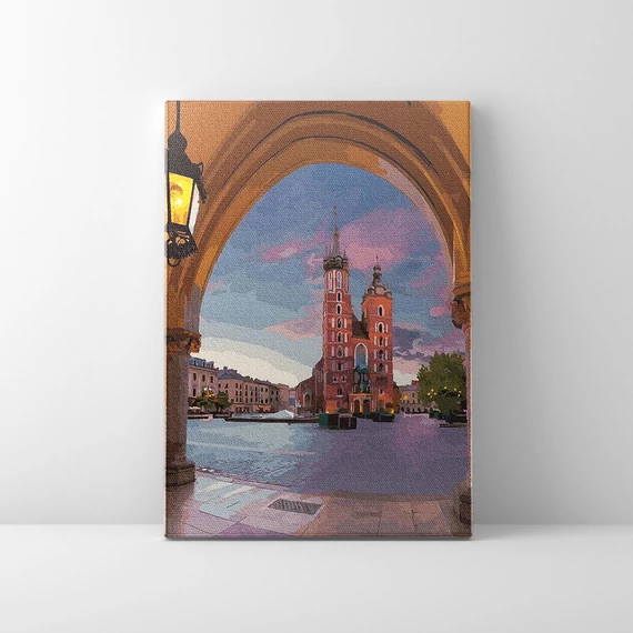 Krakkó - Számfestő készlet, kerettel (40x50 cm)