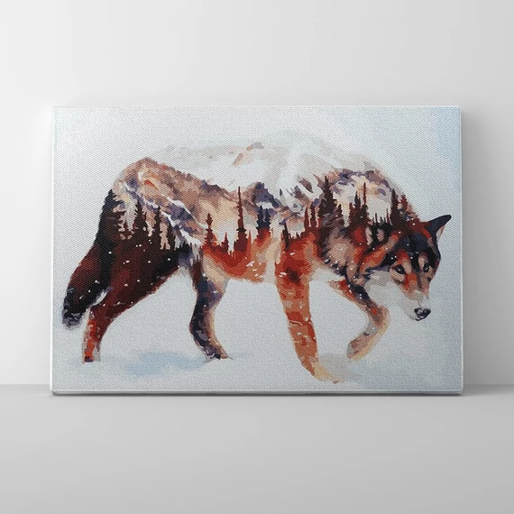 Erdei házigazda - Számfestő készlet, kerettel (40x50 cm)