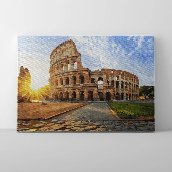 Colosseum - Számfestő készlet, kerettel (40x50 cm)