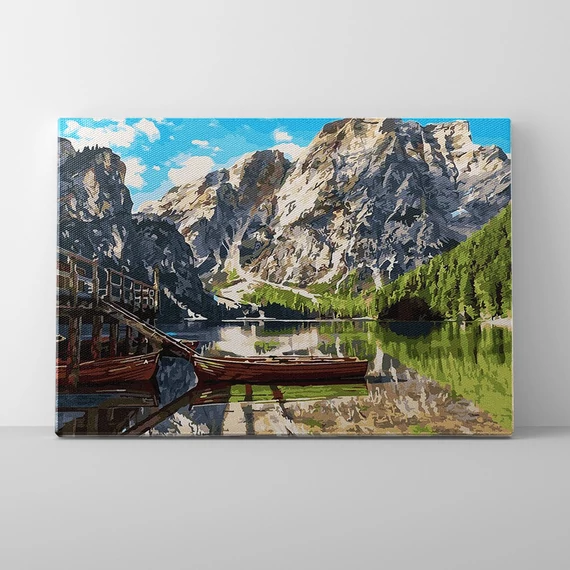 Álomszerű kilátás - Számfestő készlet, kerettel (40x50 cm)