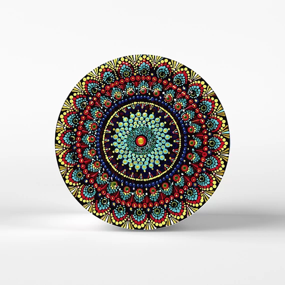 Az Univerzum közepe - Számfestő készlet, kerek kerettel (40x40 cm)