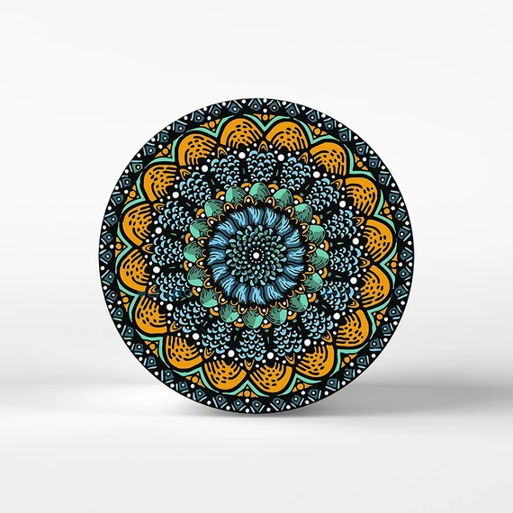 Fény és harmónia - Számfestő készlet, kerek kerettel (40x40 cm)