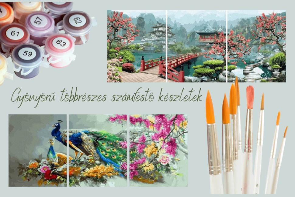 Többrészes számfestő