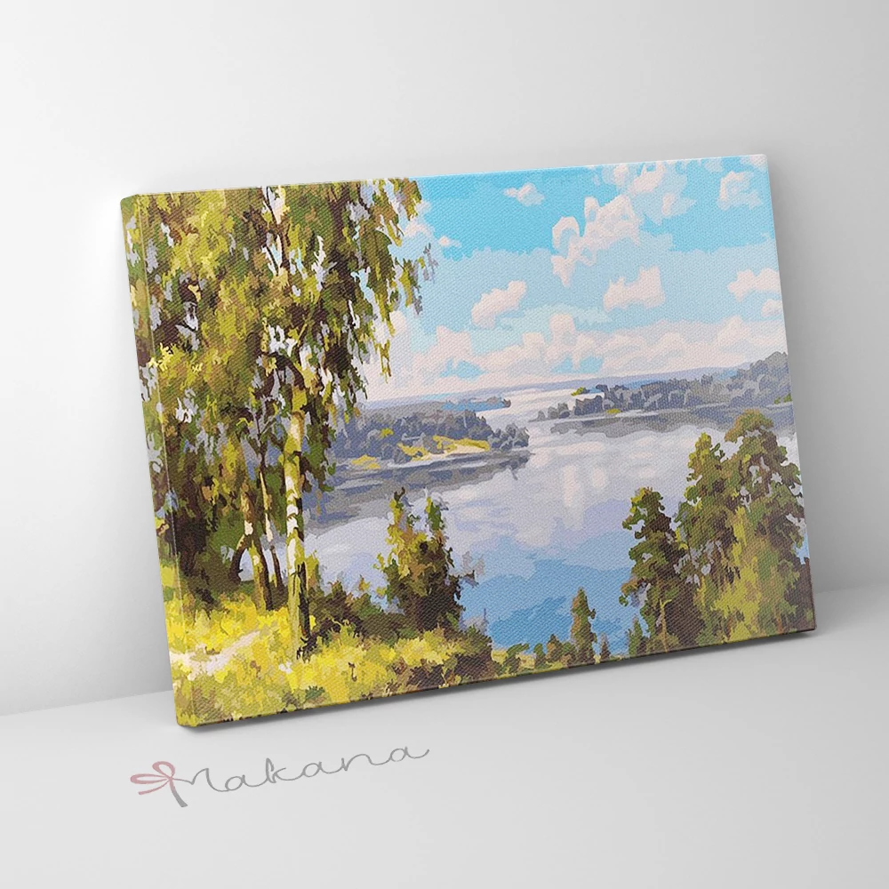 Dunai hangulat - Számfestő készlet, kerettel (40x50 cm)